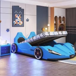 # Hot Sales High End Bedroom Bed Bases Kids Frames Luxury Black King Size Boys Car Bed Children Modern Camas Matrimonial Room Fu