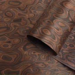 Technology Ebony Root Burl Wood Veneer Sheets for High-end Furniture Decoration Crafts DIY Panels Veneer L:2.5metersX580X0.25mm