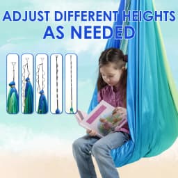 Sensory Swing Comfortable Kids Sensory Hammock Holds up to 200 lbs Indoor Cuddle Swing with 360° Swivel Hardware for Children