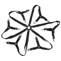 12 Clips Adjustable Elastic Bed Sheet Holder Mattress Clip Fasteners Cover Blankets Non-Slip Fixing Strap Grippers