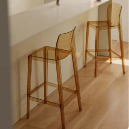Scandinavian Style Transparent Acrylic Bar Stools Light Luxury Simple High Chair for Cafe Milk Tea Store Household