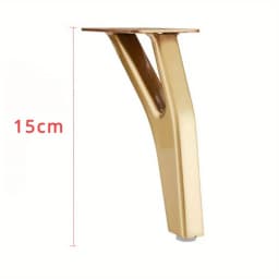 4pcs 15cm Y-Shape Metal Furniture Legs Modern Replacements Feet Heavy Duty Tapered Table Sofa Legs Couch Decorative Leg
