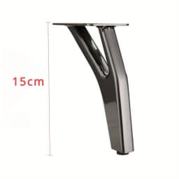 4pcs 15cm Y-Shape Metal Furniture Legs Modern Replacements Feet Heavy Duty Tapered Table Sofa Legs Couch Decorative Leg