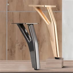 4pcs 15cm Y-Shape Metal Furniture Legs Modern Replacements Feet Heavy Duty Tapered Table Sofa Legs Couch Decorative Leg