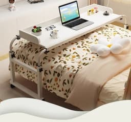 Cross-Bed Home Adjustable Movable Bed End Table Small Desk For Bedroom