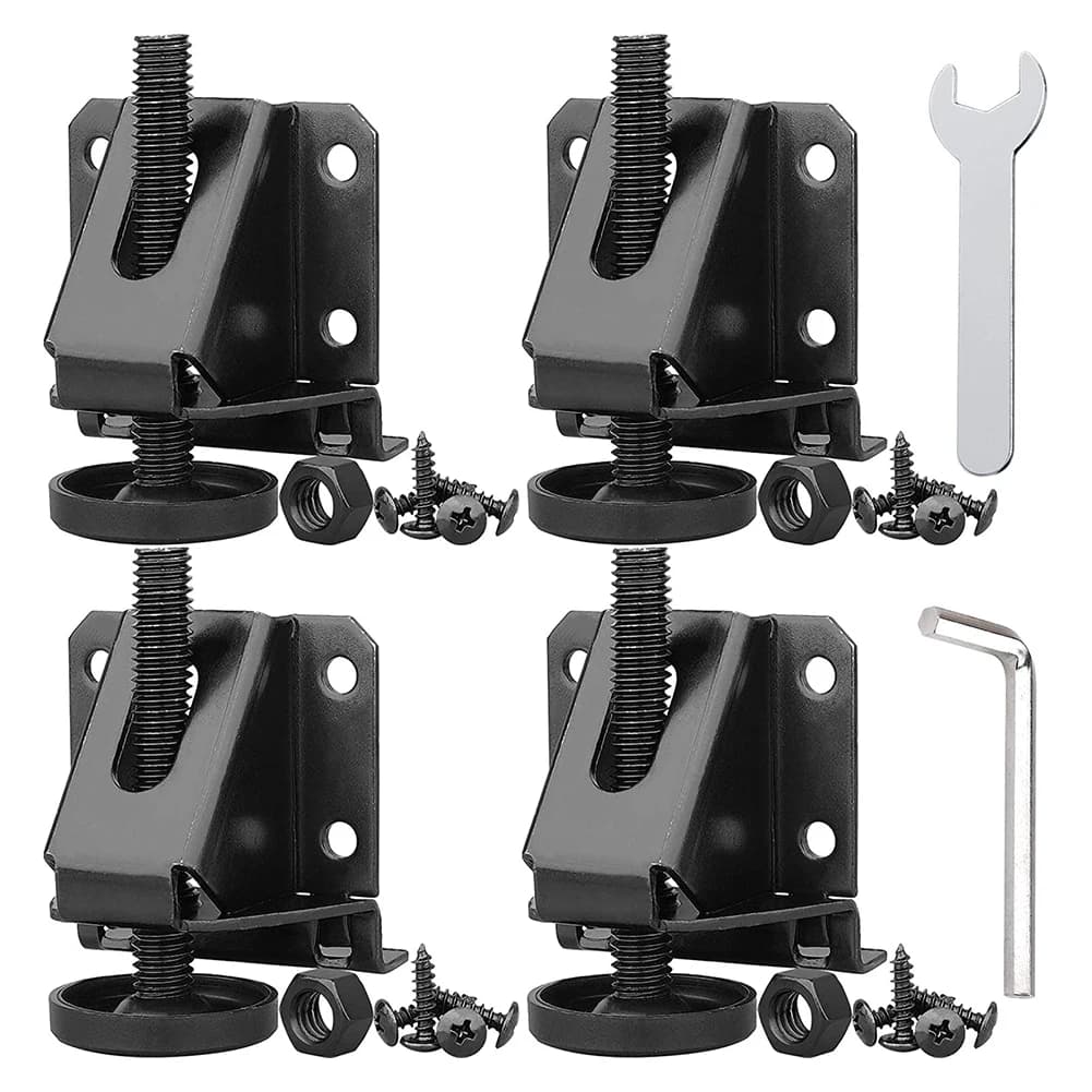4Pcs Adjustable Furniture Leveler Heavy Duty Furniture Feet Support For Sofa Table Chair Cabinet Height Adjuster Leveling Feet