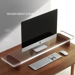 Clear Acrylic Monitor Stand Riser for Computer Office Desk Organizer Shelf Laptop Screen Holder Desktop Workstation Accessories