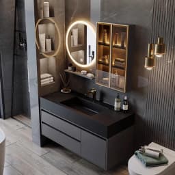 Wooden Organizer Bathroom Cabinets Wall Mounted Luxury Organiser Bathroom Cabinets Storage Mirror Armario De Banheiro Furniture