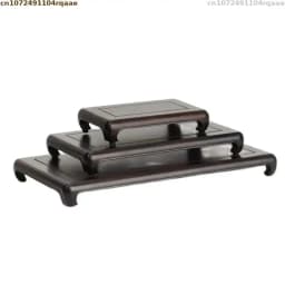 Premium Wooden Desktop Bonsai Shelf | Miniature Plant Stand & Tea Set Pedestal Flowerpot Holder for Home/Office