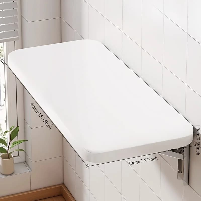 1Pc Wall Foldable Rack No Punching Baffle Kitchen Wall Mounted Multi-Functional Dining Table