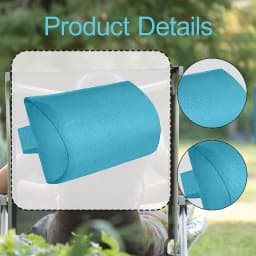 Chaise Lounge Head Pillow Compact Recliner Headrest Pillow Neck Support for Garden Folding Chairs Outdoor Beach Chairs Armchairs