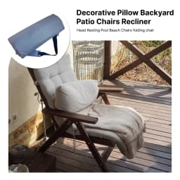 Chaise Lounge Head Pillow Compact Recliner Headrest Pillow Neck Support for Garden Folding Chairs Outdoor Beach Chairs Armchairs