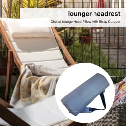 Chaise Lounge Head Pillow Compact Recliner Headrest Pillow Neck Support for Garden Folding Chairs Outdoor Beach Chairs Armchairs
