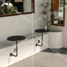 Wall-mounted Small Round Table, Wall-mounted Side Table, Dessert Shop,coffee Table, Industrial Style Wall-to-wall