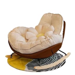 Eggshell Chair Nordic Balcony LivingRoom Bedroom Leisure Recumbable Sleeping Single Rocking Chair Lazy Sofa Deluxe Penguin Chair