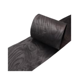 Length:2.5m Width:300mm T:0.3mm Jet Black Dyed White Ash Random Grain Solid Wood Veneer DIY Home Cabinet Door Speaker Decor