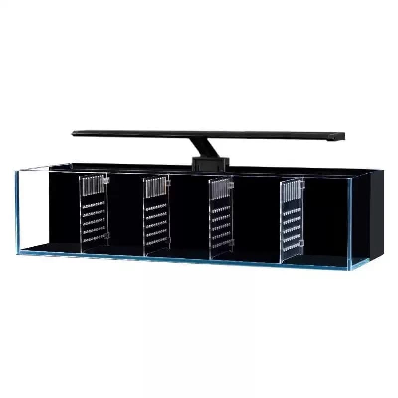 Multi-format Modular Partition Aquarium System Self-cleaning Glass Fish Tank Built-in Filter Small Ecological Water Change