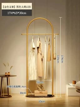 Metal Aesthetic Rack Minimalist Clothes Standing Girls Designer Display Clothes Rack Modern Nordic Perchero Household Goods