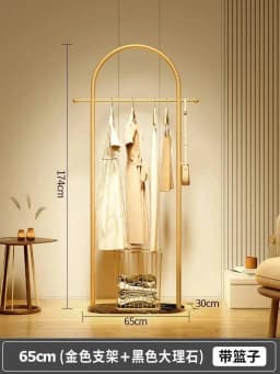 Metal Aesthetic Rack Minimalist Clothes Standing Girls Designer Display Clothes Rack Modern Nordic Perchero Household Goods