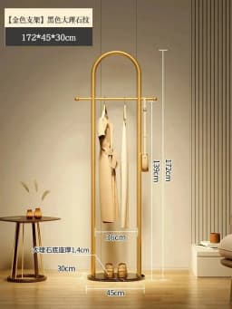 Metal Aesthetic Rack Minimalist Clothes Standing Girls Designer Display Clothes Rack Modern Nordic Perchero Household Goods