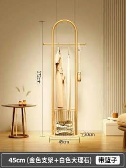 Metal Aesthetic Rack Minimalist Clothes Standing Girls Designer Display Clothes Rack Modern Nordic Perchero Household Goods