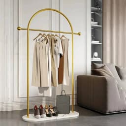 Metal Aesthetic Rack Minimalist Clothes Standing Girls Designer Display Clothes Rack Modern Nordic Perchero Household Goods