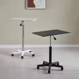 Mobile Lifting Table with Pulley Small Bedside Standing Laptop Computer Table Live Workbench Desk Podium