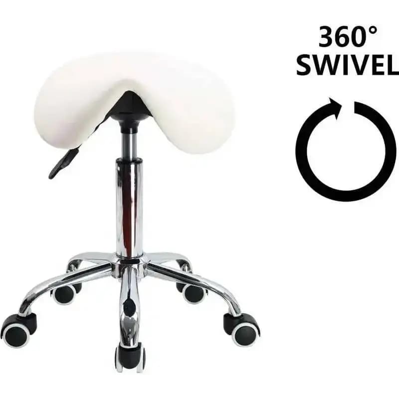 Spinning Manicurist Cosmetology Shop Technician Foot Lift Saddle Stool Dental Saddle Stool Chair Beauty Institute Furniture Hot