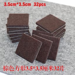 20mm Felt Chair Leg Pads 5mm Thick Floor Scratch Protector Mat Mute Non-slip Self Adhesive DIY Furniture Accessories