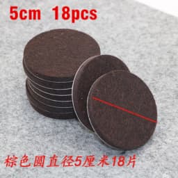20mm Felt Chair Leg Pads 5mm Thick Floor Scratch Protector Mat Mute Non-slip Self Adhesive DIY Furniture Accessories
