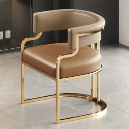Designer Dining Chairs Beige Gold Legs Waiting Fashion Sofa Chairs Luxury Adults Floor Protector Sillas Indoor Supplies