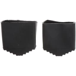 2pcs Anti Slip Ladder Feet Rubber Covers Non Skid Pads Furniture Legs Stairs Accessories Foot Caps Black Color