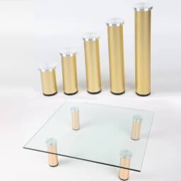4PCS Aluminum Alloy Non Perforated Coffee Table Feet Adjustable Glass Adhesive Support Legs Metal Bathroom Cabinet TV Cabinet