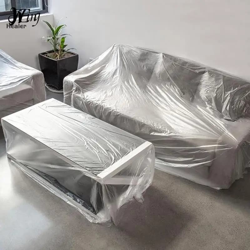 1PC Plastic Furniture Dust Cover,Waterproof Car Dusty Bed Sofa Dust Proof Cover