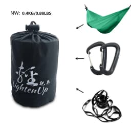Camping Hammock Ultralight 380T (20D) New Parachute Nylon Lightweight and Small For Hiking Camping &Outdoor Activity