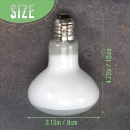 2 Pack Reptile Uvb Uva Heat Lamp Bulb For Truly Sun-Like Bright Heat For , Amphibian And Birds (100 W)