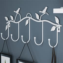 Birds Metal Wall Coat Rack and Hat Rack Multi-Function Mounted Hook Hangers For Livingroom Bedroom Decorative Hook Up Floor