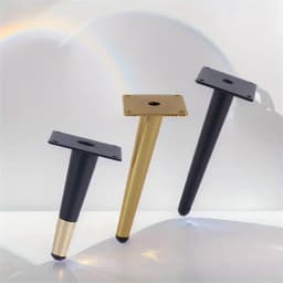 4pcs Furniture Legs Oblique Conical Metal Legs Matte Mid-Century Style Furniture Feet for Sofa Cabinet Table Chair Cupboard DIY