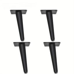 4pcs Furniture Legs Oblique Conical Metal Legs Matte Mid-Century Style Furniture Feet for Sofa Cabinet Table Chair Cupboard DIY