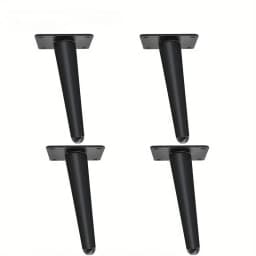 4pcs Furniture Legs Oblique Conical Metal Legs Matte Mid-Century Style Furniture Feet for Sofa Cabinet Table Chair Cupboard DIY