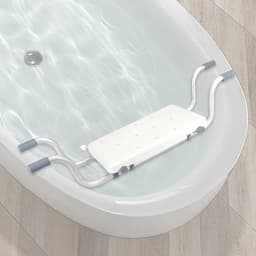 Bath Chair Aluminum Alloy Width Adjustable Bathtub Seat Non-Slip Bathtub Rack Shower Chair for Bathroom Accessories 82x30x18cm