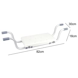 Bath Chair Aluminum Alloy Width Adjustable Bathtub Seat Non-Slip Bathtub Rack Shower Chair for Bathroom Accessories 82x30x18cm