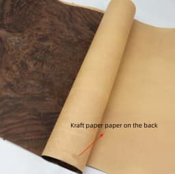 Length:2.5meters Width:580mm T:0.3mm Natural walnut splicing with burr surface wood veneer Speaker furniture decoration