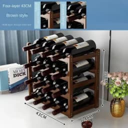 Red Wine Rack Decoration Household Wine Display Rack Table Creative Wine Bottle Rack Simple Wine Cabinet Assemble Storage Rack