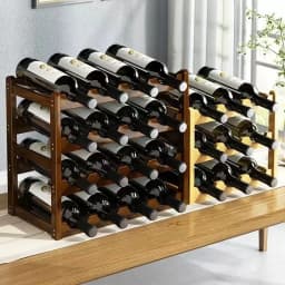 Red Wine Rack Decoration Household Wine Display Rack Table Creative Wine Bottle Rack Simple Wine Cabinet Assemble Storage Rack