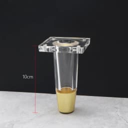4PCS/Set Acrylic Transparent Furniture Legs Replacement Sofa Feet Desk Chair Dresser Cabinet Replacement Feet Cabinet DIY Legs