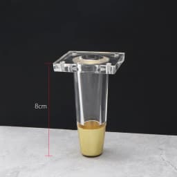 4PCS/Set Acrylic Transparent Furniture Legs Replacement Sofa Feet Desk Chair Dresser Cabinet Replacement Feet Cabinet DIY Legs