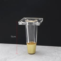 4PCS/Set Acrylic Transparent Furniture Legs Replacement Sofa Feet Desk Chair Dresser Cabinet Replacement Feet Cabinet DIY Legs