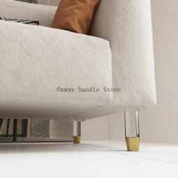 4PCS/Set Acrylic Transparent Furniture Legs Replacement Sofa Feet Desk Chair Dresser Cabinet Replacement Feet Cabinet DIY Legs