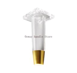 4PCS/Set Acrylic Transparent Furniture Legs Replacement Sofa Feet Desk Chair Dresser Cabinet Replacement Feet Cabinet DIY Legs